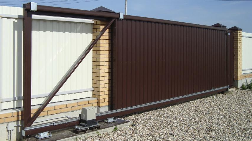 ворота из профлиста в Пятигорске